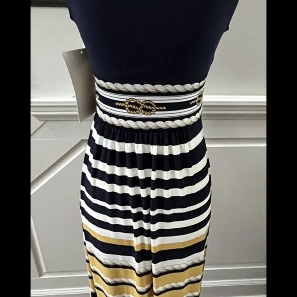 Boston Proper Nautical Maxi Dress Size 2 -NWT